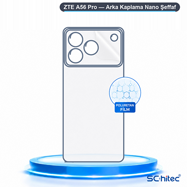 ScHitec ZTE A56 Pro Uyumlu Arka Yüzey Hidrojel Ekran Koruyucu 3