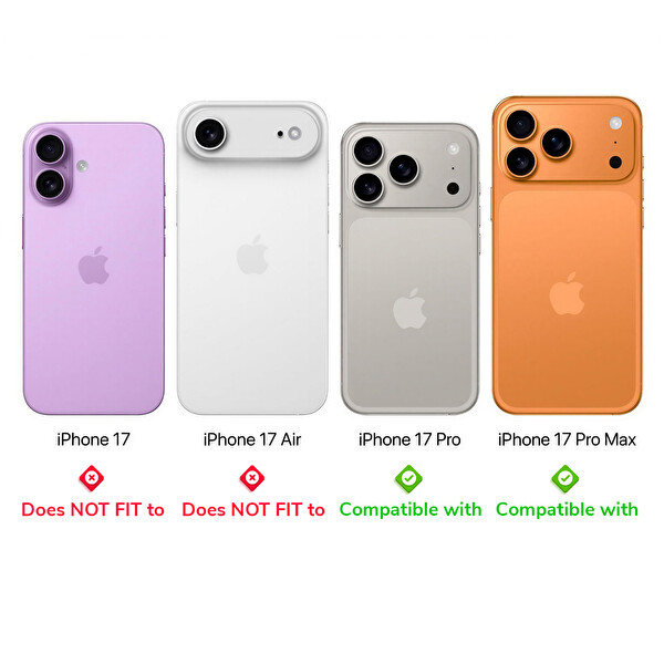 IPG iPhone 17 Pro   iPhone 17 Pro Max için Pro Lens Kamera Lens Koruyucu Alüminyum CD Çerçeveli Kırılmaz Cam Turuncu 6