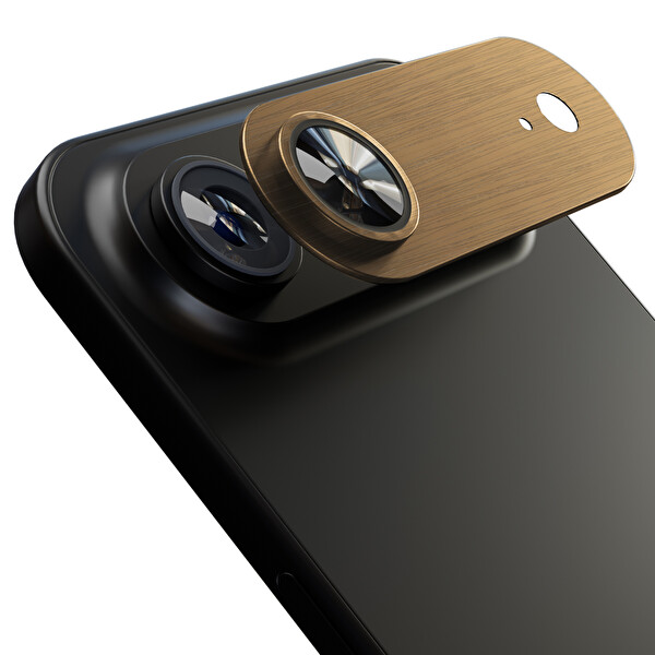IPG iPhone 17 Air Uyumlu Tam Kamera Lens Koruyucu Altın 3
