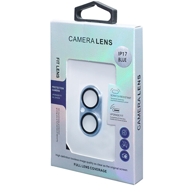 IPG iPhone 17 için IPG ProLENS Tam Kamera Lens Koruma Çerçeveli Tek Gövde Kamera Lens Koruması Açık Mavi 3