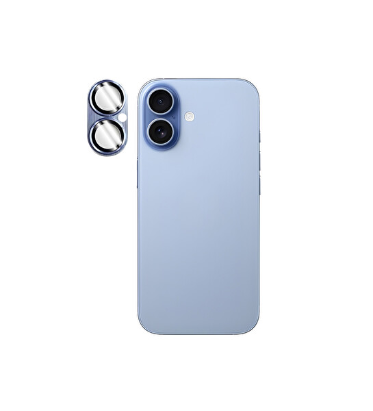 IPG iPhone 17 için IPG ProLENS Tam Kamera Lens Koruma Çerçeveli Tek Gövde Kamera Lens Koruması Açık Mavi 4