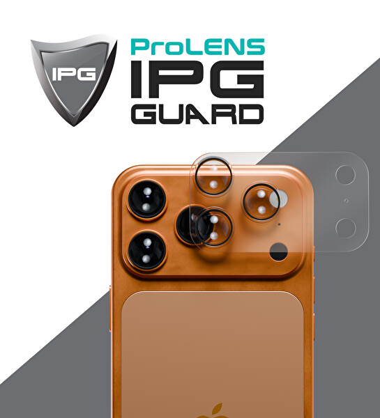 IPG ProLENS iPhone 17 Pro için Tam Kamera Lens Koruma Çerçeveli Tek Gövde Kamera Lens Koruması Şeffaf 2