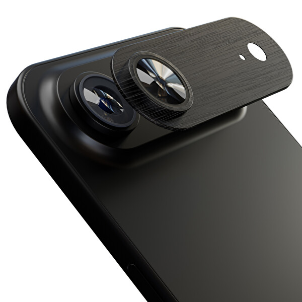 IPG iPhone 17 Air Uyumlu Tam Kamera Lens Koruyucu Siyah