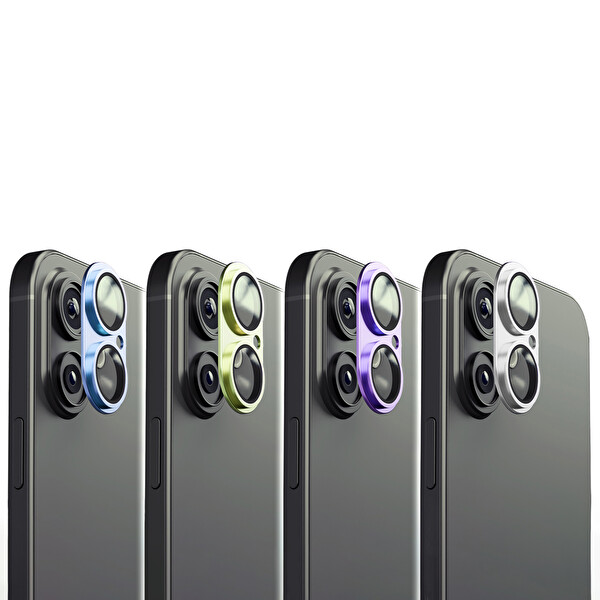 IPG ProLENS iPhone 17 için Tam Kamera Lens Koruma Çerçeveli Tek Gövde Kamera Lens Koruması Mor 6