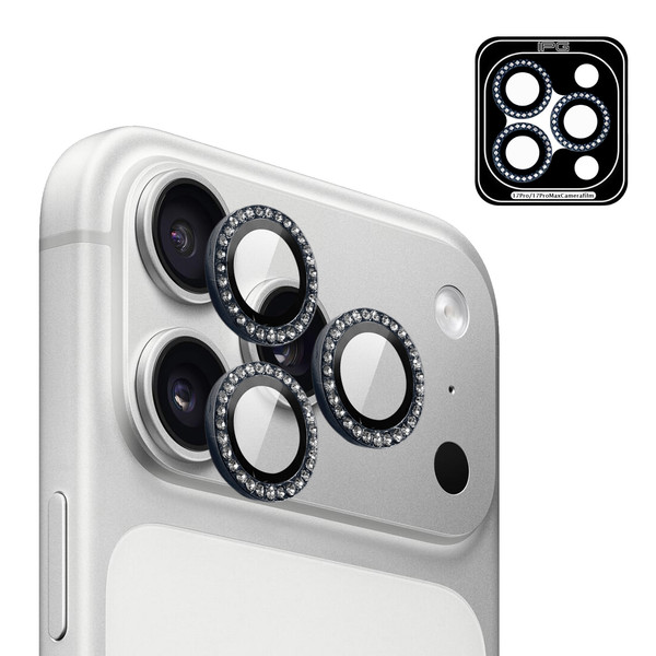 IPG iPhone 17 Pro ve iPhone 17 Pro Max uyumlu Kamera Lens Koruyucu Lacivert