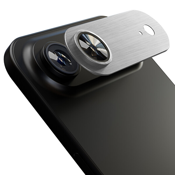 IPG iPhone 17 Air Uyumlu Tam Kamera Lens Koruyucu Gümüş 3