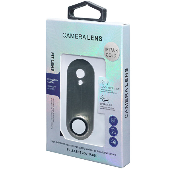 IPG iPhone 17 Air Uyumlu Tam Kamera Lens Koruyucu Gümüş 4