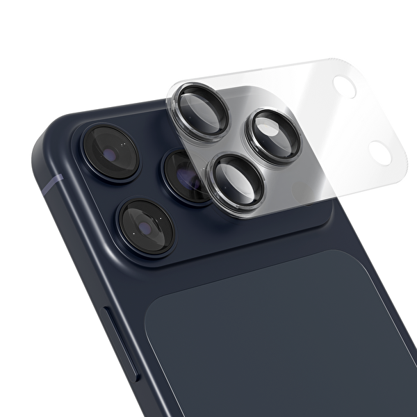 IPG ProLENS iPhone 17 Pro Max için Tam Kamera Lens Koruma Çerçeveli Tek Gövde Kamera Lens Koruması Şeffaf