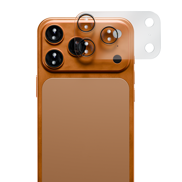 IPG ProLENS iPhone 17 Pro Max için Tam Kamera Lens Koruma Çerçeveli Tek Gövde Kamera Lens Koruması Şeffaf 5