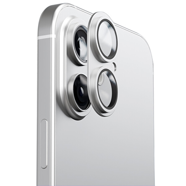 IPG ProLENS iPhone 17 için Tam Kamera Lens Koruma Çerçeveli Tek Gövde Kamera Lens Koruması Gümüş