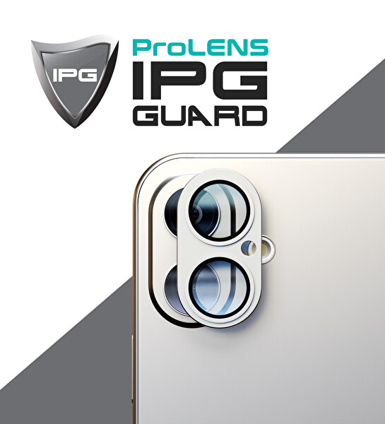 IPG ProLENS iPhone 17 için Tam Kamera Lens Koruma Çerçeveli Tek Gövde Kamera Lens Koruması Gümüş 2