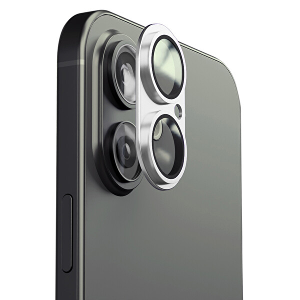 IPG ProLENS iPhone 17 için Tam Kamera Lens Koruma Çerçeveli Tek Gövde Kamera Lens Koruması Gümüş 5