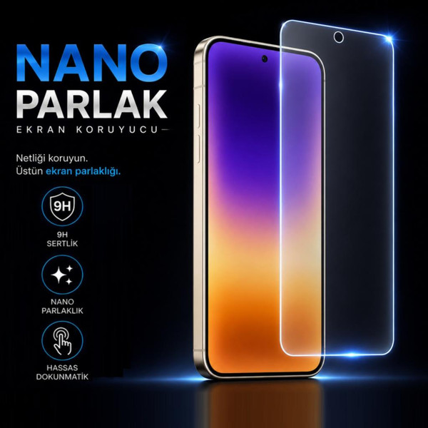 Engo Huawei Pura 90S Pro İçin Nano Parlak Ekran Koruyucu 9H Esnek Kırılmaz Film Çizilme ve Darbelere Dayanıklı Şeffaf