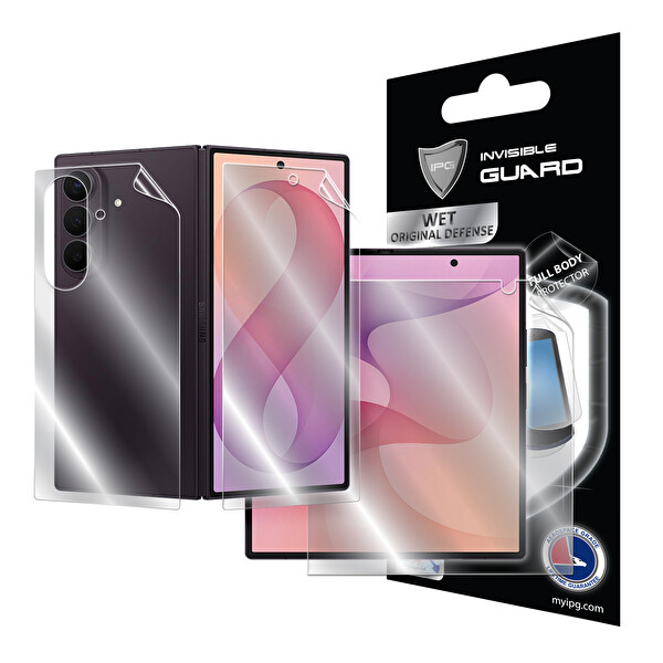 IPG Samsung Galaxy Z Fold 8 Ultra İçin IPG Hidrojel İnce TPU Koruyucu İç Ekran Dış Ekran ve Arka Kapak Uyumlu