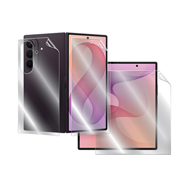 IPG Samsung Galaxy Z Fold 8 Ultra İçin IPG Hidrojel İnce TPU Koruyucu İç Ekran Dış Ekran ve Arka Kapak Uyumlu