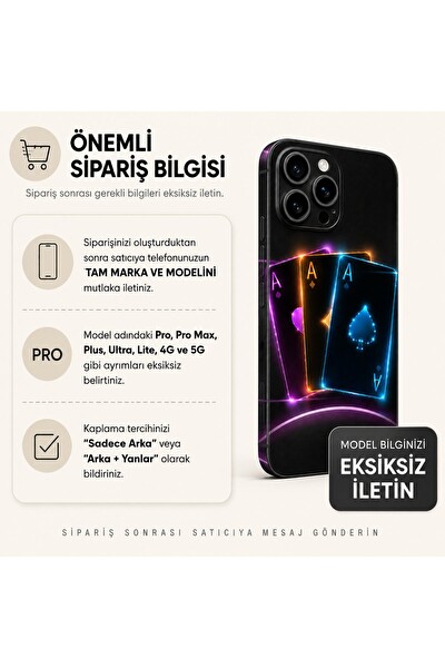 Piyatech Neon Aslar Tüm Telefon Modellerine Uyumlu Kaplama Sipariş Sonrası Marka ve Modelinizi İletiniz