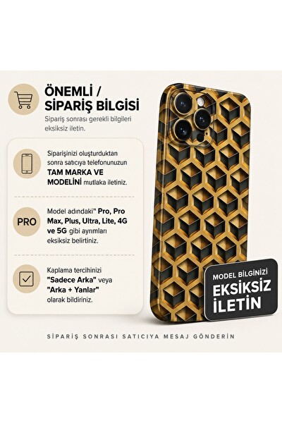 Piyatech Altın Küp Tüm Telefon Modellerine Uyumlu Kaplama Sipariş Sonrası Marka ve Modelinizi İletiniz