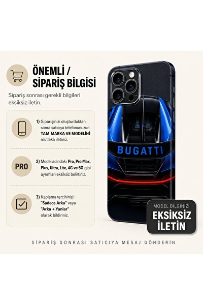 Piyatech Gece Mavisi Hypercar Tüm Telefon Modellerine Uyumlu Kaplama Sipariş Sonrası Marka ve Modelinizi İletiniz