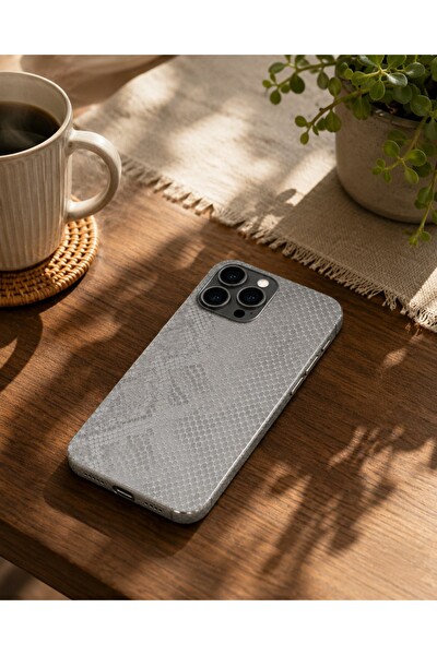 Piyatech Açık Gri Yılan Derisi Tüm Telefon Modellerine Uyumlu Kaplama Sipariş Sonrası Marka ve Modelinizi İletiniz