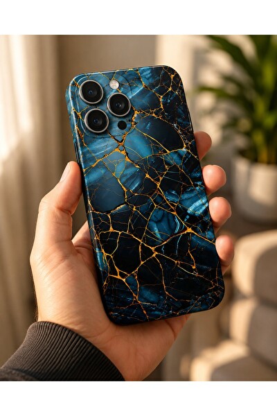Piyatech Safir Altın Mermer Tüm Telefon Modellerine Uyumlu Kaplama Sipariş Sonrası Marka ve Modelinizi İletiniz
