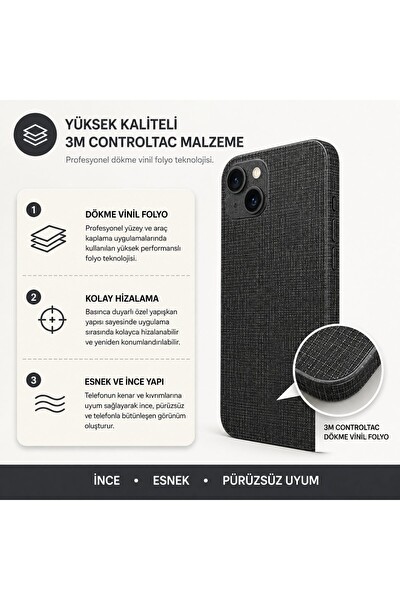 Piyatech Antrasit Kot Tüm Telefon Modellerine Uyumlu Kaplama Sipariş Sonrası Marka ve Modelinizi İletiniz