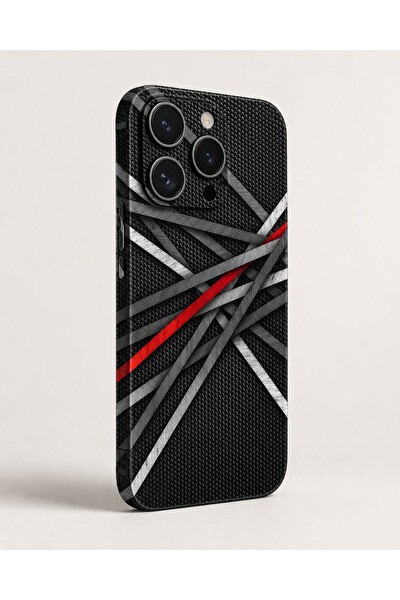 Piyatech Karbon Kırmızı Çizgi Tüm Telefon Modellerine Uyumlu Kaplama Sipariş Sonrası Marka ve Modelinizi İletiniz