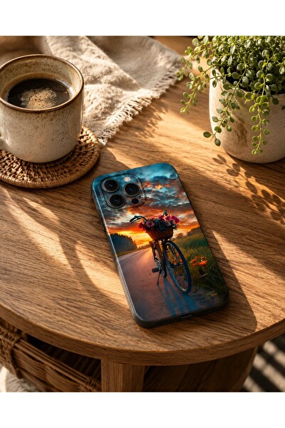 Piyatech Gün Batımı Bisikleti Tüm Telefon Modellerine Uyumlu Kaplama Sipariş Sonrası Marka ve Modelinizi İletiniz