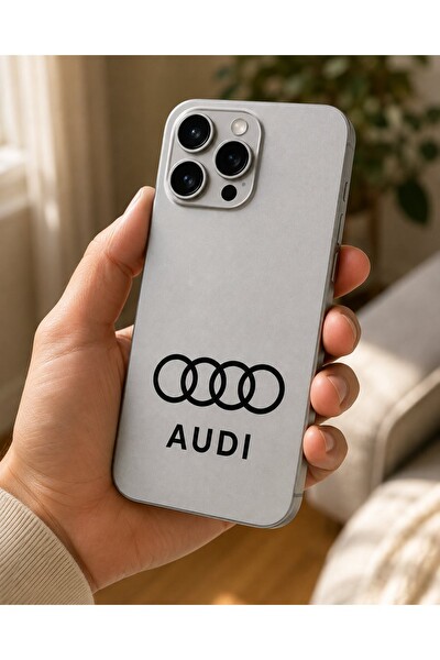 Piyatech Gümüş Audi Tüm Telefon Modellerine Uyumlu Kaplama Sipariş Sonrası Marka ve Modelinizi İletiniz