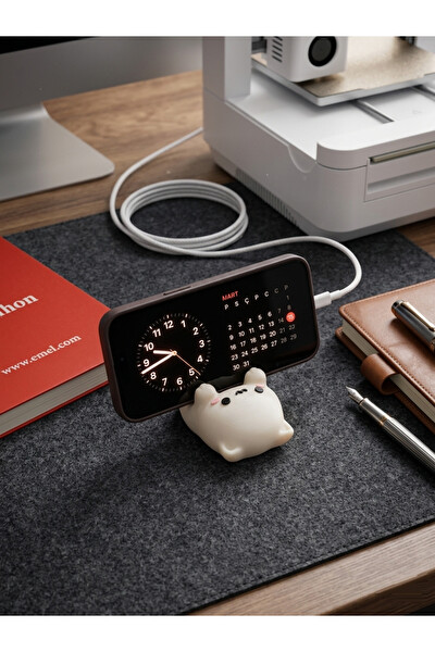 Piyatech Kedi Figürlü Telefon Standı