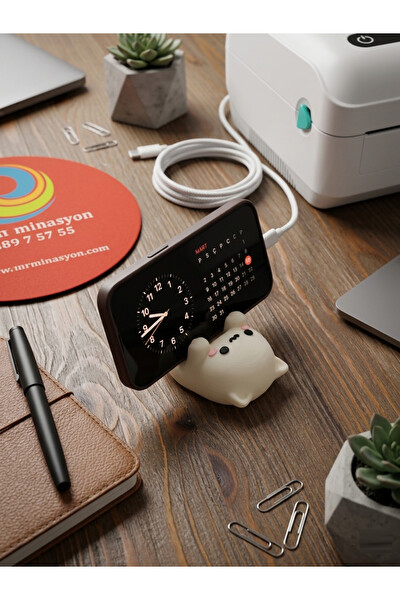 Piyatech Kedi Figürlü Telefon Standı