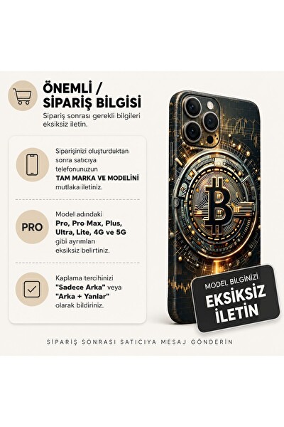Piyatech Kripto Altın Tüm Telefon Modellerine Uyumlu Kaplama Sipariş Sonrası Marka ve Modelinizi İletiniz