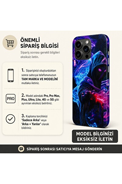 Piyatech Neon Ruhlar Tüm Telefon Modellerine Uyumlu Kaplama Sipariş Sonrası Marka ve Modelinizi İletiniz