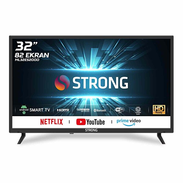 Strong Strong ML32ES2000 32" 82 CM Ekran HD Ready Uydu Alıcılı Android 13 Smart LED TV
