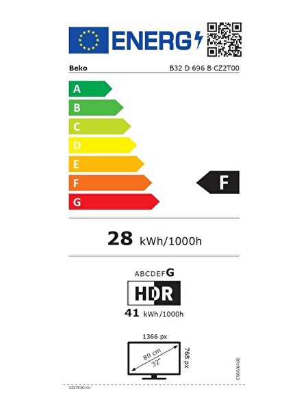 Beko B32 D 696 B HD 32