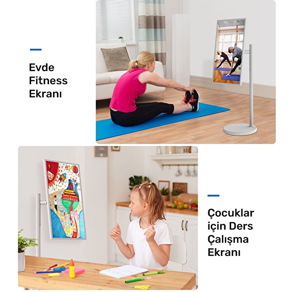 NPO SW3293T 32'' Full HD 4 RAM 128 GB Android Dokunmatik Şarjlı Taşınabilir Smart Led Ekran