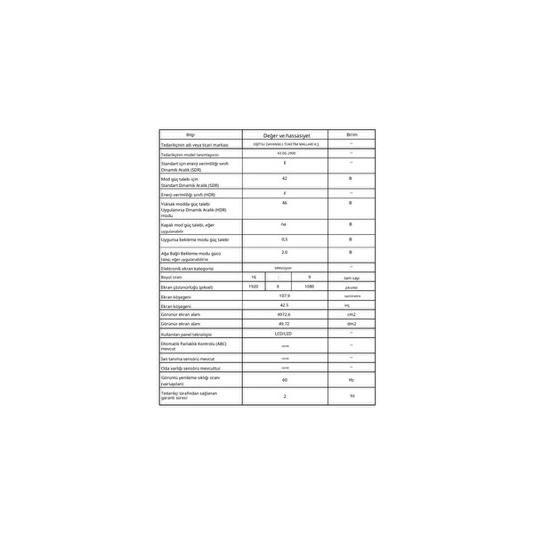 Dijitsu 43 DG 29000 Full HD 43