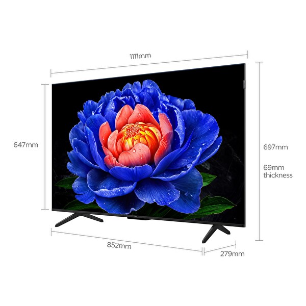 TCL 50T6D 4K Ultra HD 50'' 127 Ekran Uydu Alıcılı Google Smart QLED TV