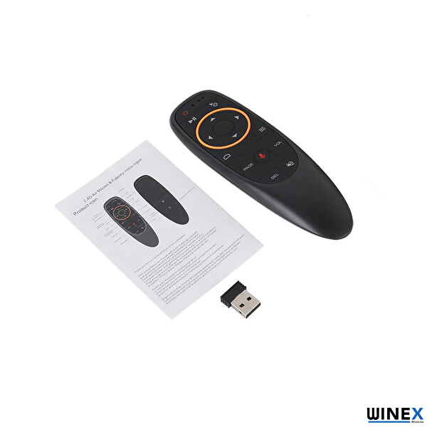 Winex Kablosuz Air Mouse 2.4 GHz Smart Siyah Uzaktan Kumanda