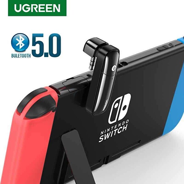 Ugreen Nintendo Switch Uyumlu Bluetooth 5.0 Siyah Verici Ses Adaptörü