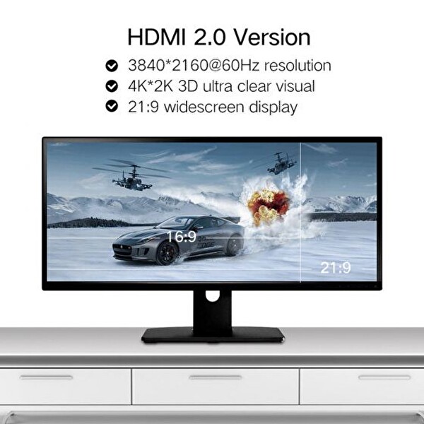 Ugreen Yüksek Hızlı 3 M 4K HDMI Flat Kablo 5