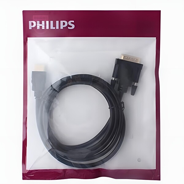 Philips SWV7436 HDMI DVI 1080p 2 Metre Çift Yönlü Görüntü Aktarma Kablosu