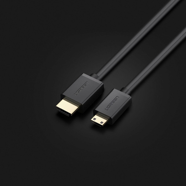 Ugreen 11167 HD119 Mini HDMI To HDMI 4K 60 Hz V1.4 1.5 M Ses ve Görüntü Aktarım Kablosu