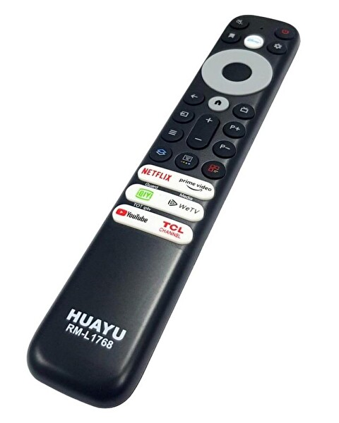 Huayu RM-L1768 Ses Komutsuz TCL Android LED TV Uyumlu Kumanda