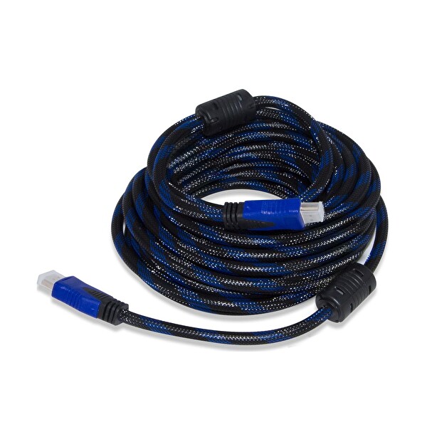 Qport HDMI to HDMI 15 Metre Altın Uçlu Kablo (Q-HDMI15)