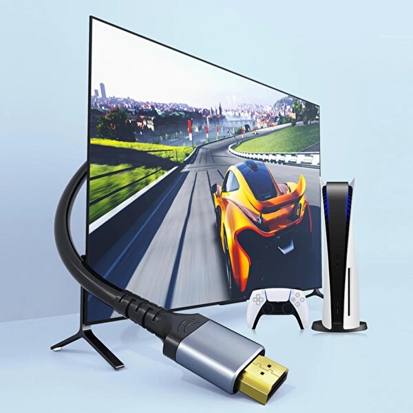DM HI002S 8K/60Hz 4K/144Hz HDMI 2.1 HDR Görüntü ve Ses Aktarım Kablosu 2 Metre
