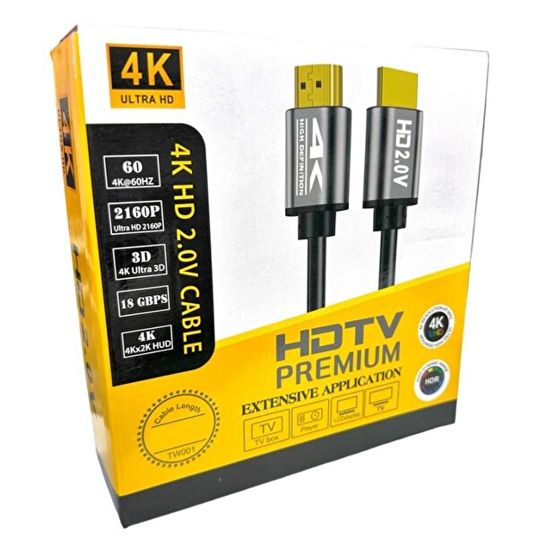 Sline Line Of Technology 4Kx2K 60Hz UHD V2.0 15 Metre HDMI Kablo