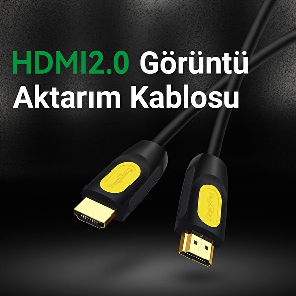 VegGieg 4K 60Hz 18Gbps HDR ARC HDCP Destekli HDMI 2.0 Kablo 1.5 Metre V-H203