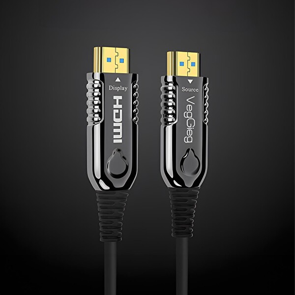 VegGieg 4K 60Hz 18Gbps HDR ARC HDCP Fiber Optik HDMI 2.0 Kablo 80 Metre