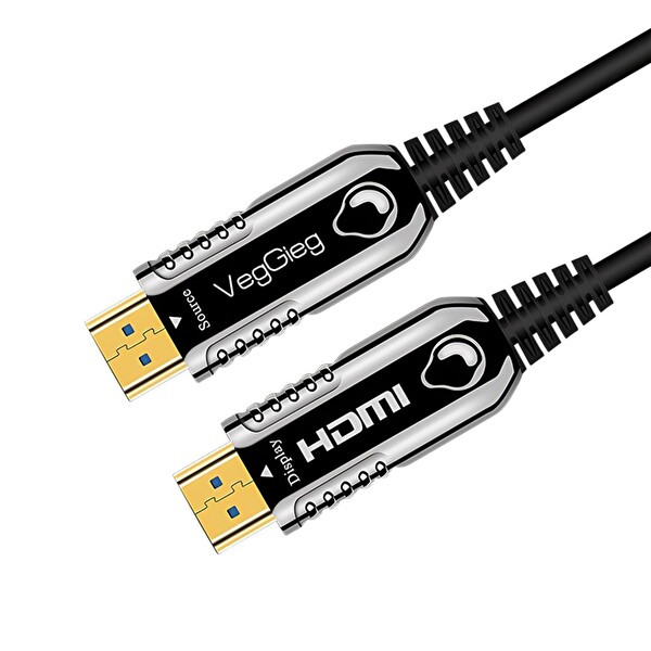 VegGieg 4K 60Hz 18Gbps HDR ARC HDCP Fiber Optik HDMI 2.0 Kablo 80 Metre