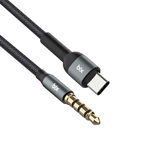 Bix Type-C 3.5MM Aux Hi-Fi Ses Kablosu 1 Metre